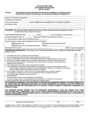 How to Fill Out Anti Arson Application  Form