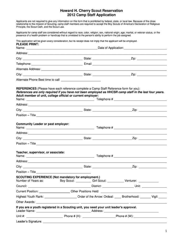 Hhcsr Staff Form