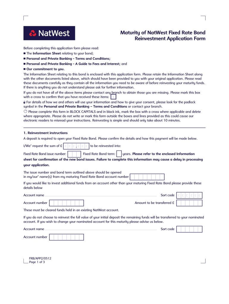 Natwest Frb  Form