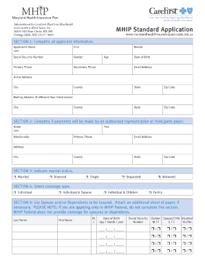 Mhip Form - Fill Out and Sign Printable PDF Template | signNow