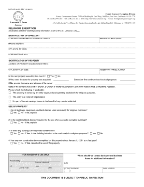 Exemptions Asr Sccgov Org  Form