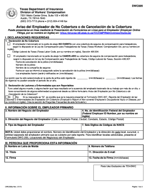 Dwc005  Form