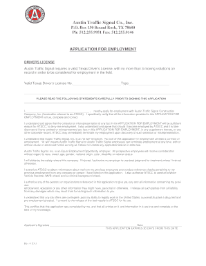 Austin Traffic Signal Co , Inc  Form