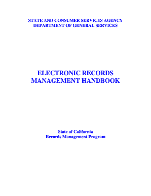 Records Retention Schedule Guidelines Documents Dgs Ca Gov  Form