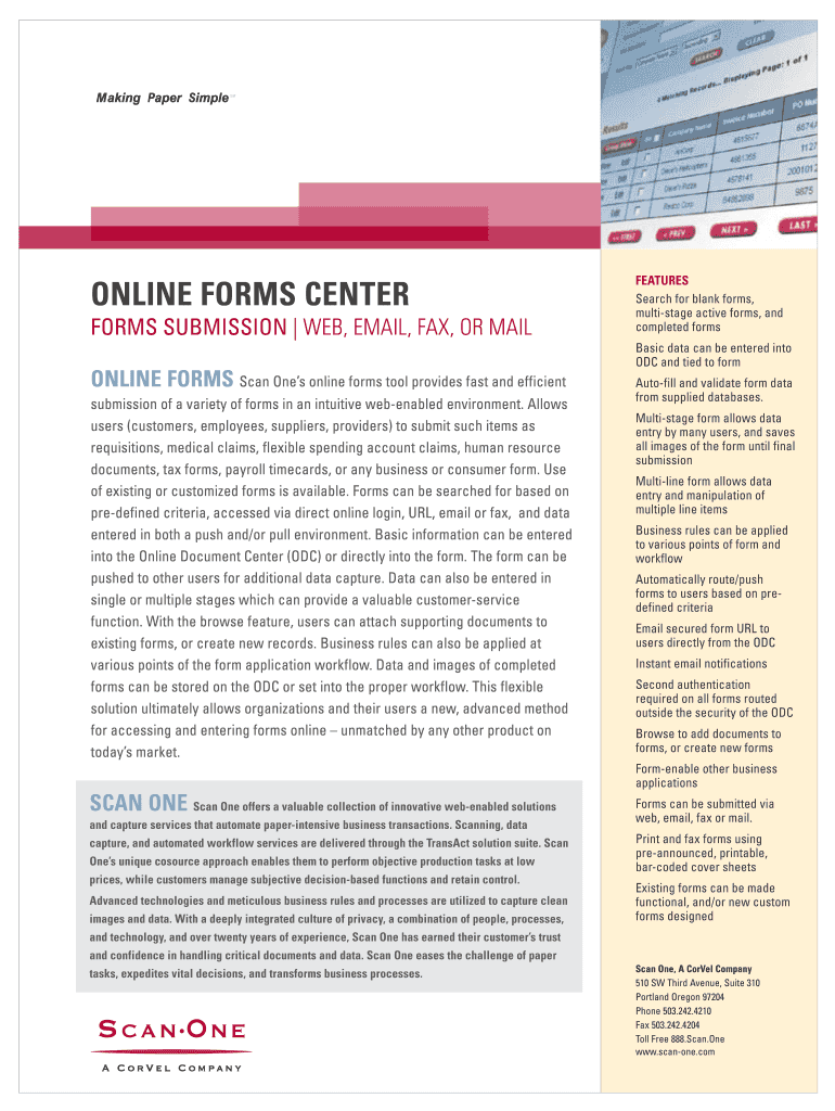 Online Forms Center