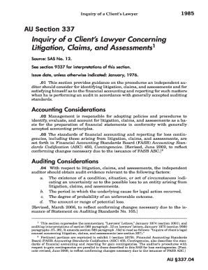 Inquiry of a Clients Lawyer  Form