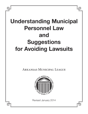 Understanding Municipal Personnel Law Arkansas Municipal Arml  Form