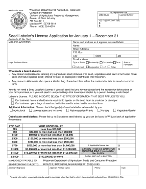 Wisconsin Pi Datcp  Form