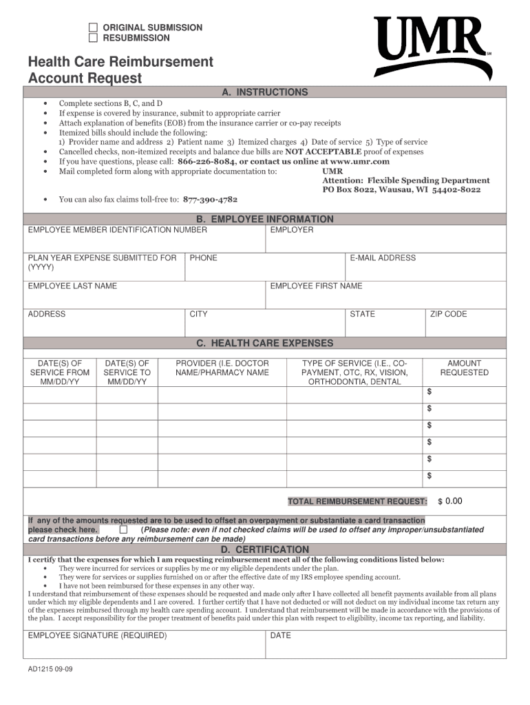 Umr Fillable Forms