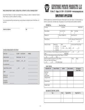 Keystone Application Keystone Potato Products  Form