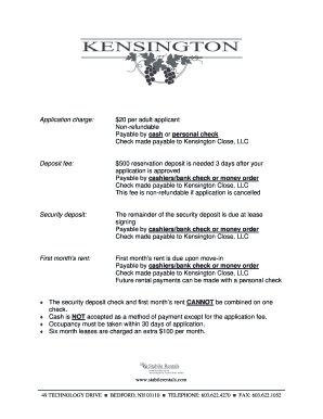 Application Packet for Web  Form