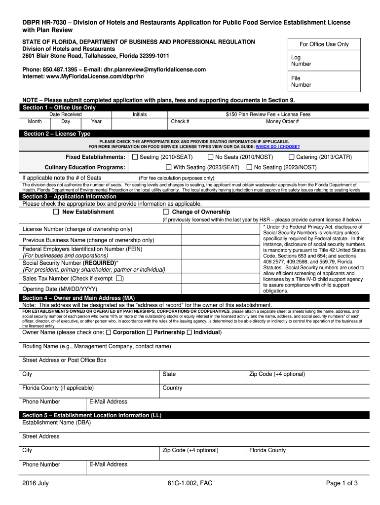  Dbpr Forms 2011-2024