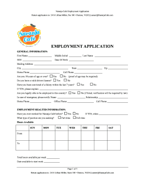 CareerApplication DOC  Form
