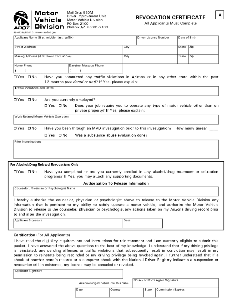 Get and Sign Revocation Packet 2010-2022 Form