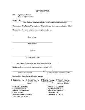 Articles of Dissolution Florida Llc  Form