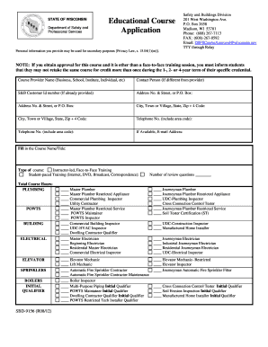 Wi Dsps Course Providers Form