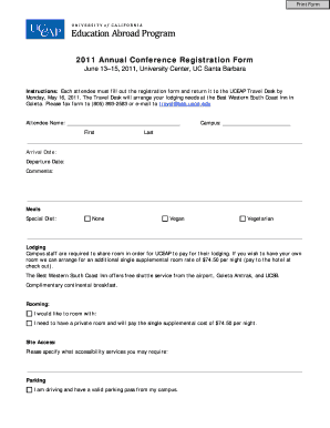Annual Conference Registration Form