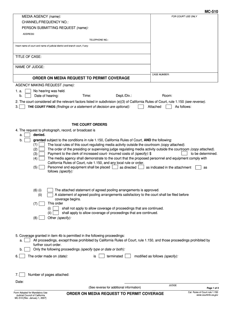 Mc510  Form