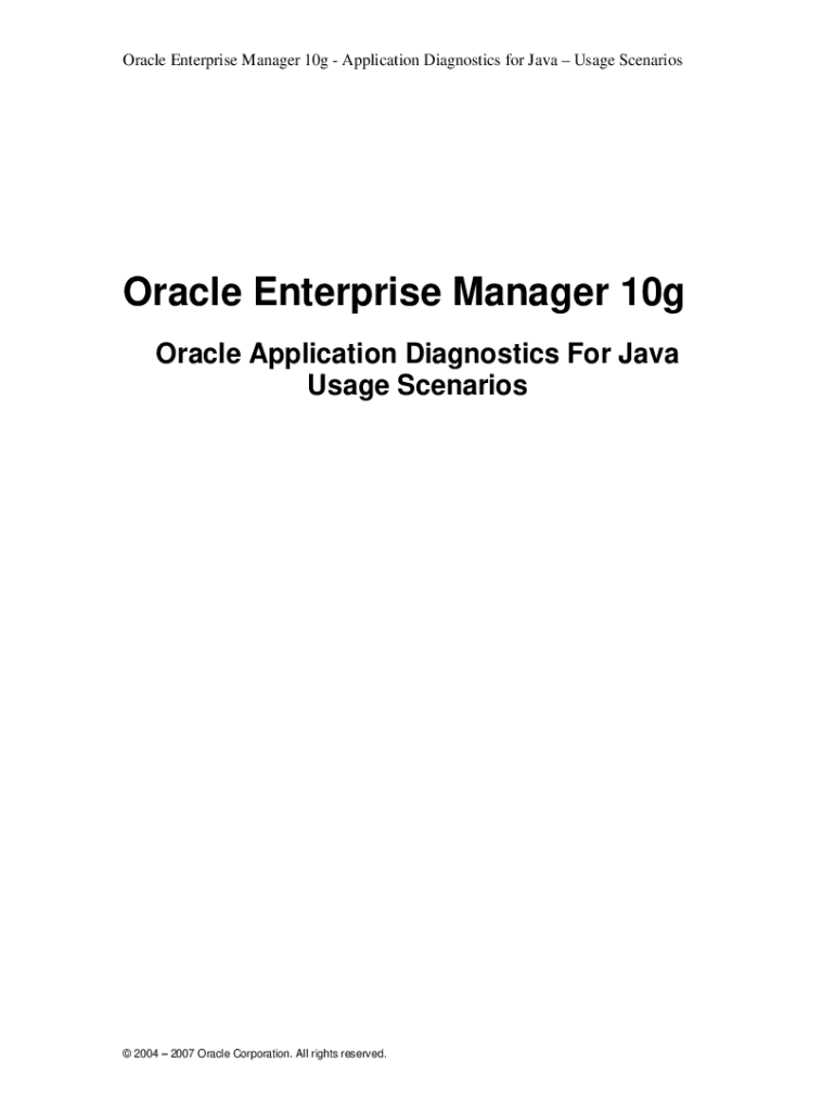 Oracle Enterprise Manager OEM Grid Control Application  Form