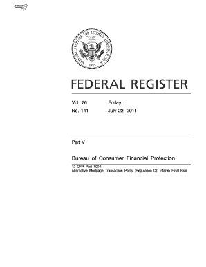 12 CFR Part 1004 Gpo  Form