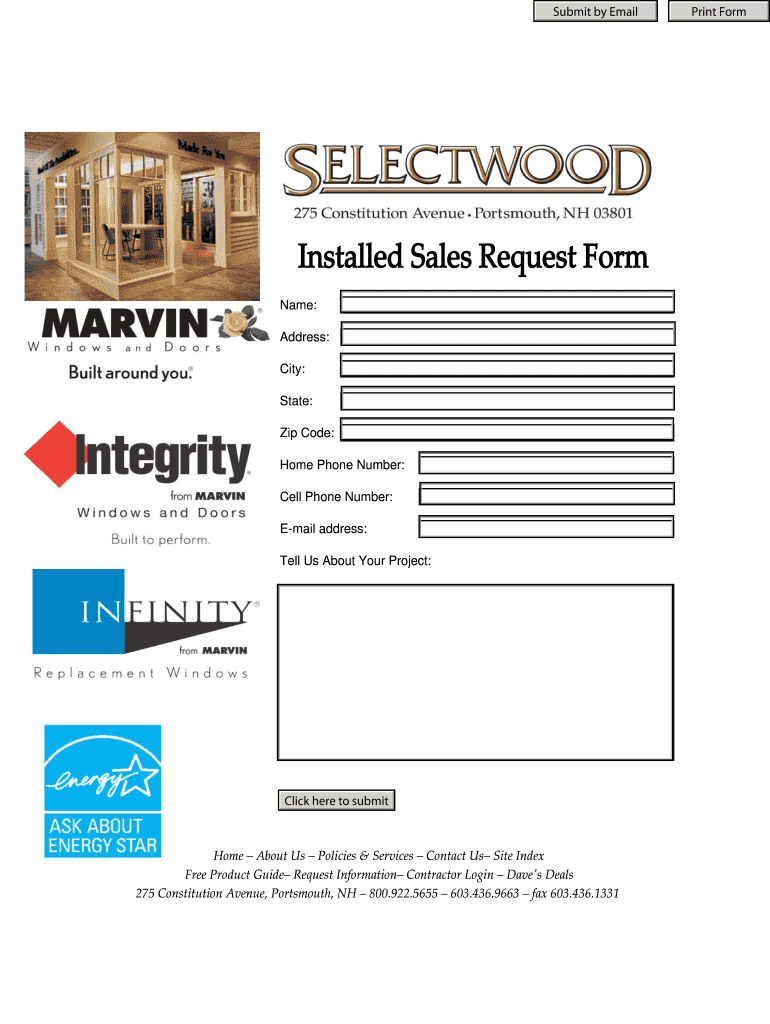 Print Form Submit by Email Click Here to Submit Selectwood