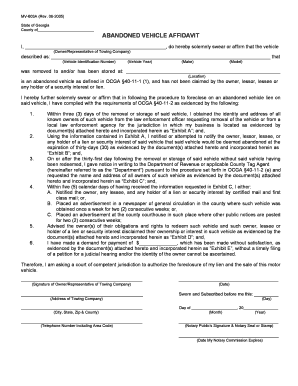 Mv 603a Form