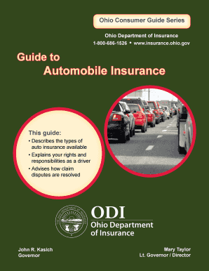 Describes the Types of Auto Insurance Available Explains Your Rights and Responsibilities as a Driver Advises How Claim Disputes  Form