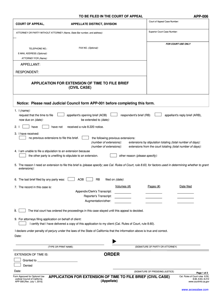 App 006  Form