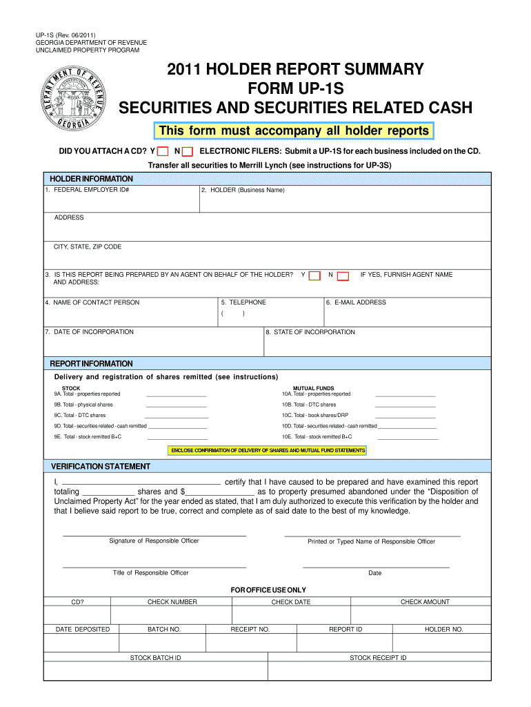 Securities Report Forms and Instructions Etax Dor Ga