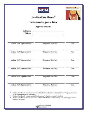 Nutrition Care Manual PDF  Form