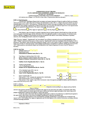 Reset Form Virginia State Corporation Commission