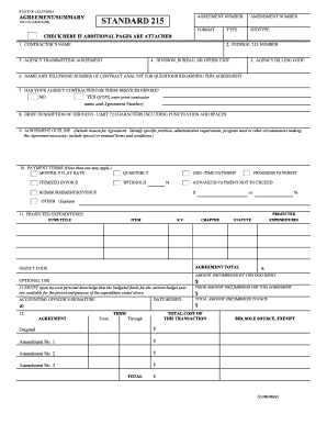 Std 215  Form