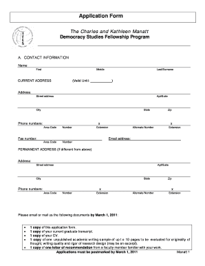 Application Form IFES Ifes