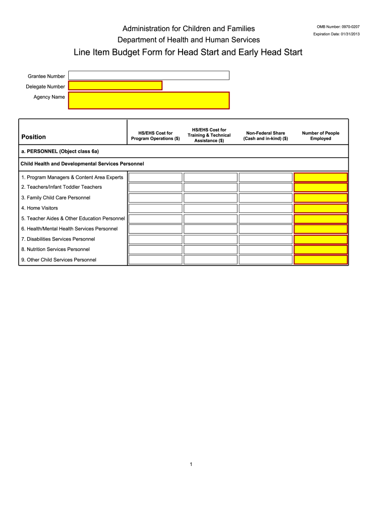  Household Budget Template Printable 2013-2024