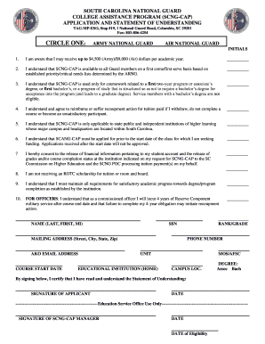Scng Cap Application Form