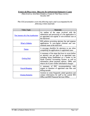 This CLE Presentation Covers the Following Topics and is  Form