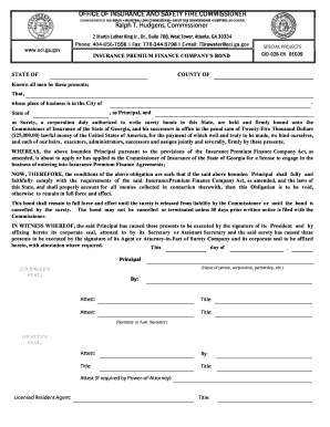 OFFICE of INSURANCE and SAFETY FIRE COMMISSIONER  Form