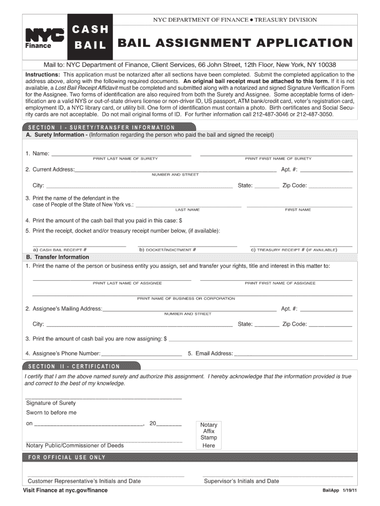  Bail Assignment Form 2015