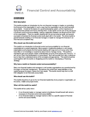 Financial Control and Accountability Final Version Civicus Civicus  Form