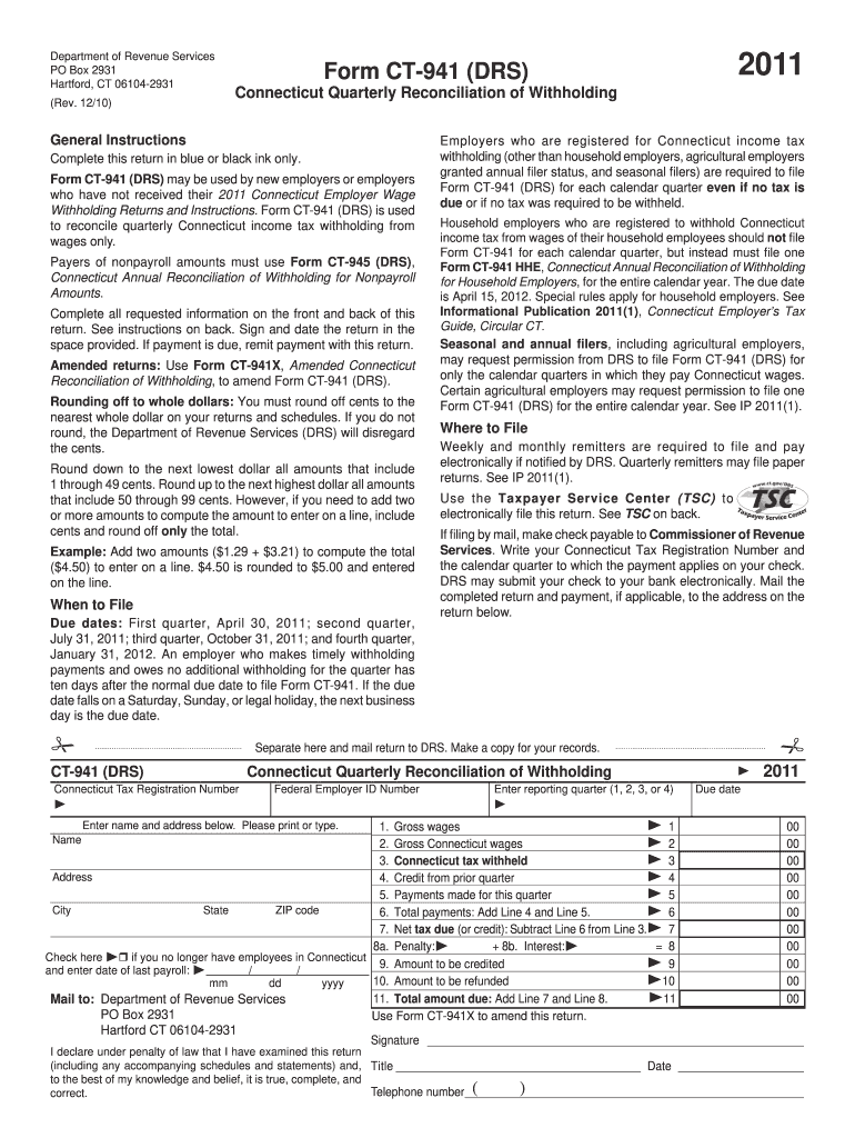  Ct 941 Form 2020