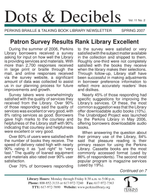 Patron Survey Results Rank Library Excellent Perkins School for Perkins  Form