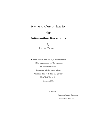 Scenario Customization for Information Extraction NYU Computer Cs Nyu