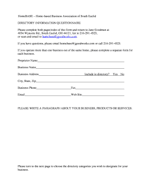 Homebase Application Form