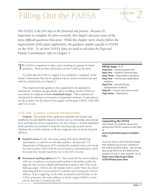 11 Application and Verification Guide Chapter 2 Filling Out Ifap Ed  Form