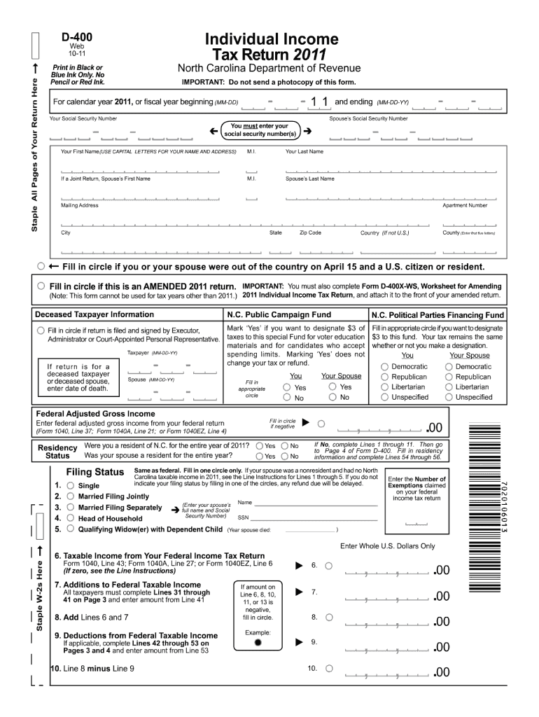  D400 Form 2019