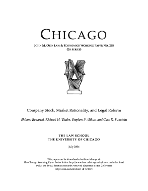 Why Do Employees Invest Their Retirement Savings Accounts in Company Stock Law Uchicago  Form