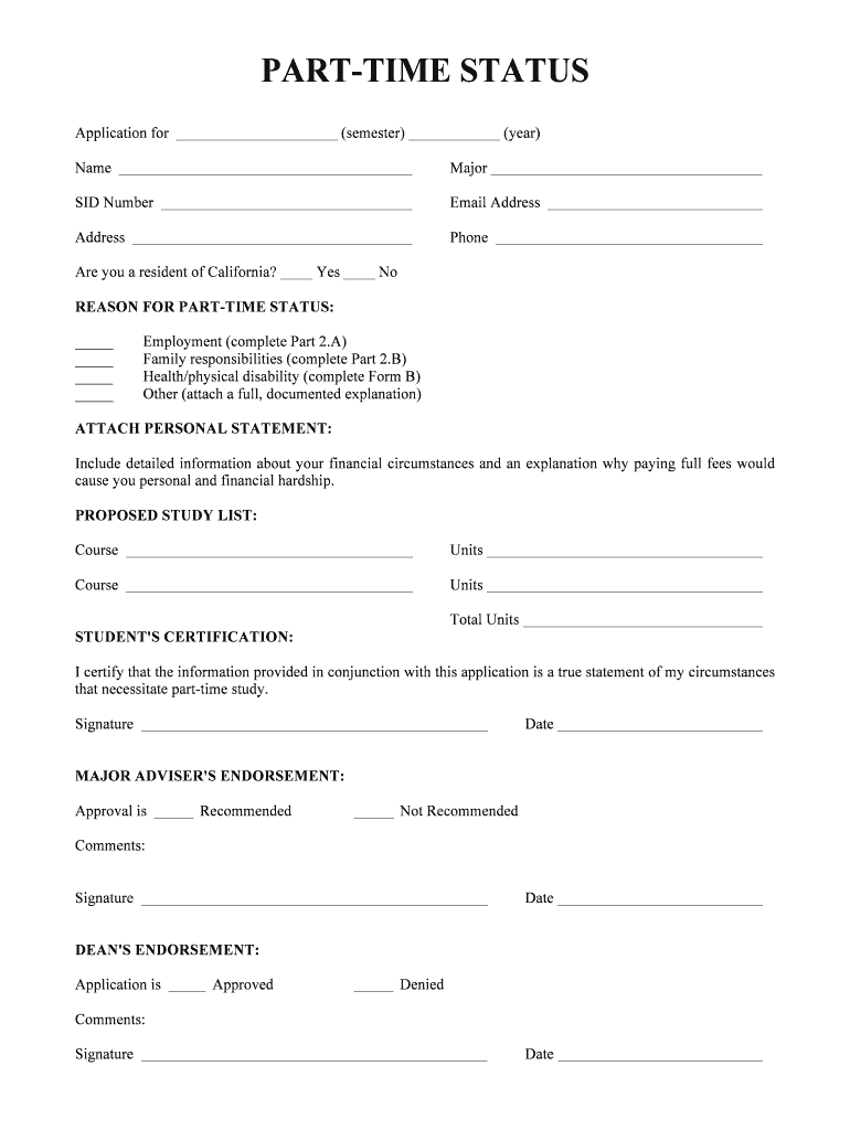 Part Time Full Form 11 24