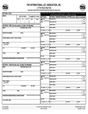  Tica Registration Papers 2011-2024