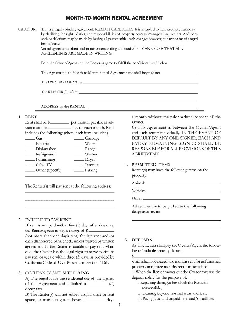 1 page lease agreement fill out and sign printable pdf template signnow