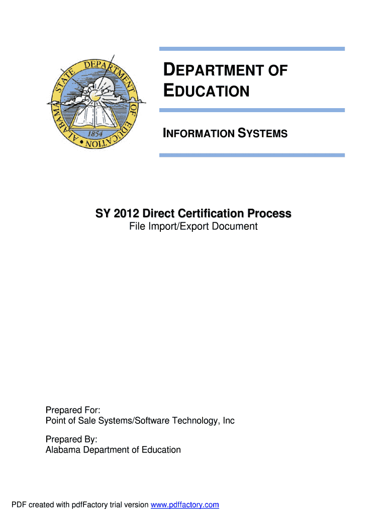 Inow Direct Certification Import Form